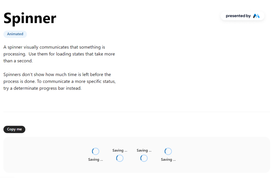 Microsoft Fluent Spinner