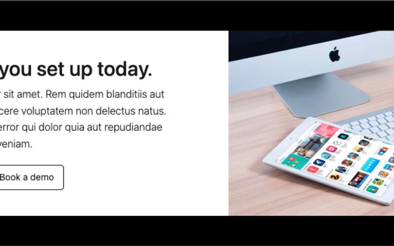 Half Image Contrast CTA