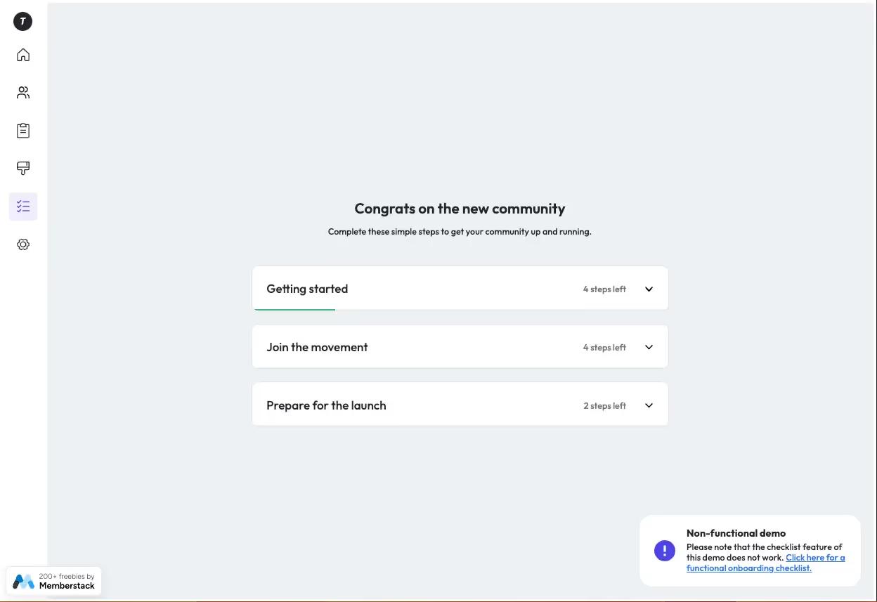 Dashboard Welcome Layout