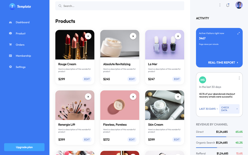 Product Manager Dashboard