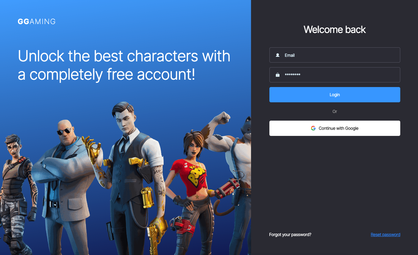 Gaming Themed Log In