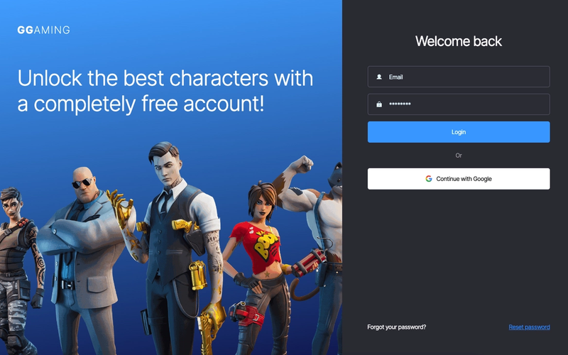 Gaming Themed Log In