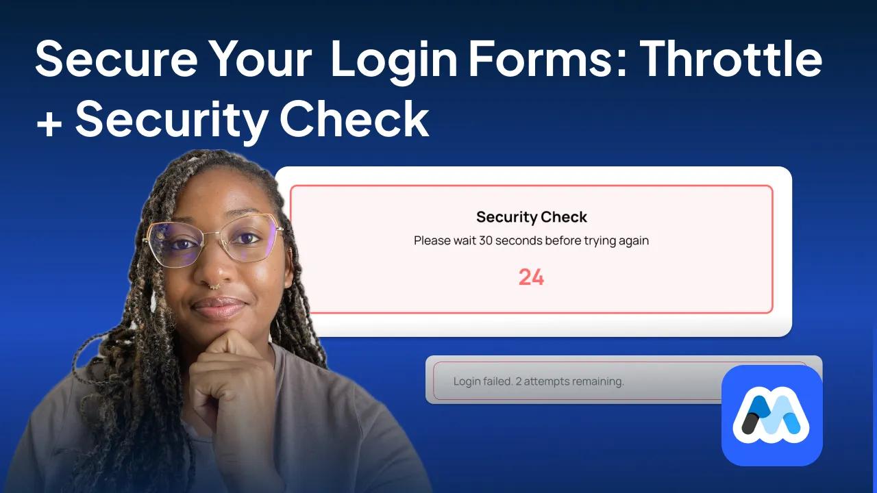 #167 - Login Form Throttle With Security Check