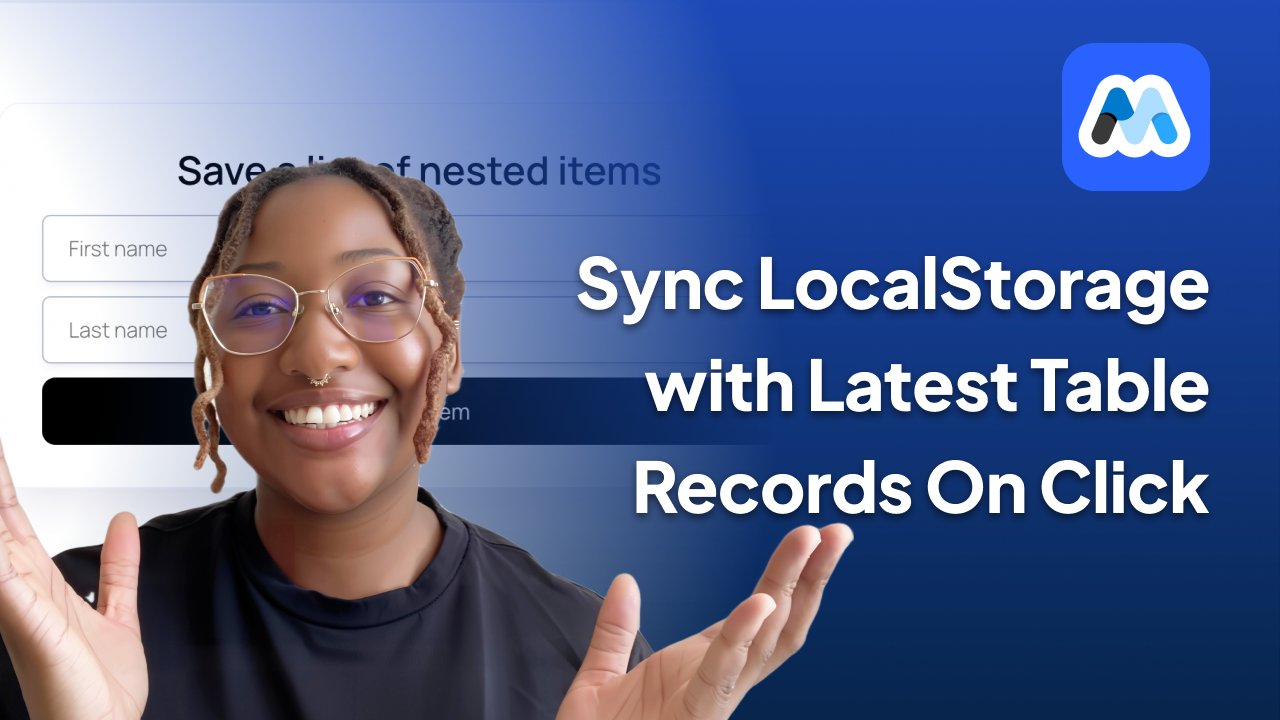 #200 - Sync Data Tables to Local Storage On Click