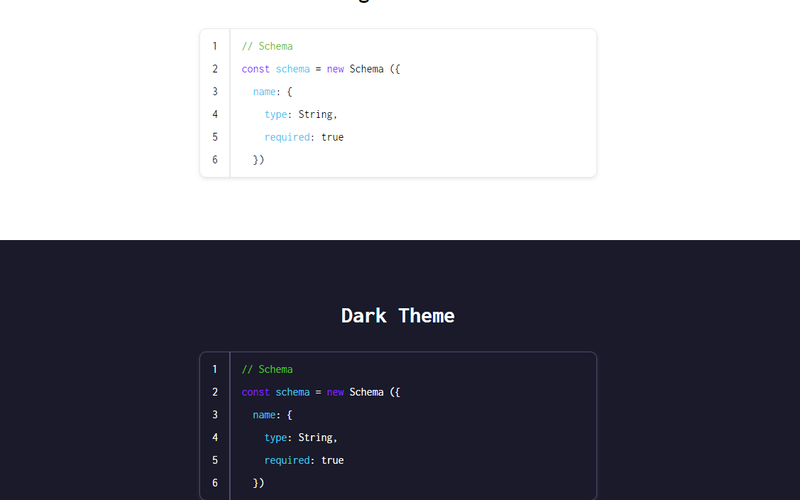 Dark/Light Code Boxes