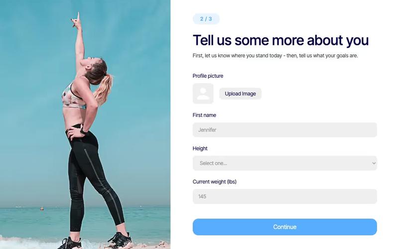 Fitness Onboarding (Enter Info)