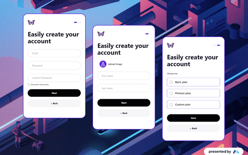 Futuristic Sign-Up