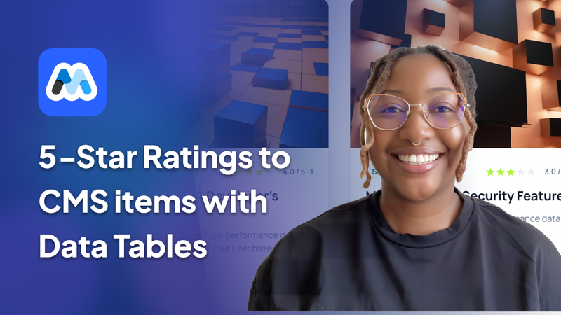 #216 - Add Star Ratings to CMS items with Data Tables