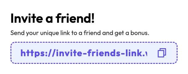 Referral Link Box
