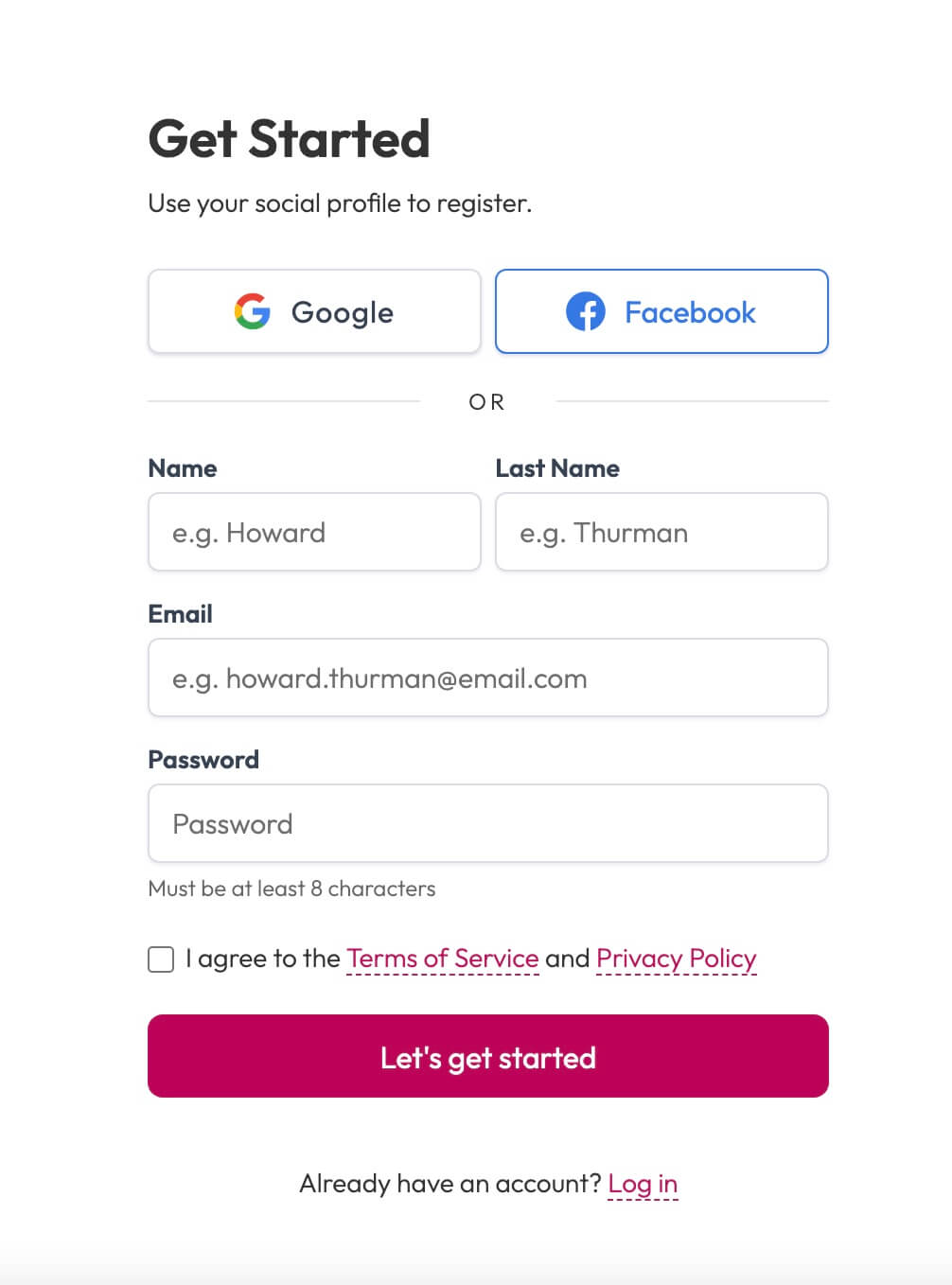 Create an Account