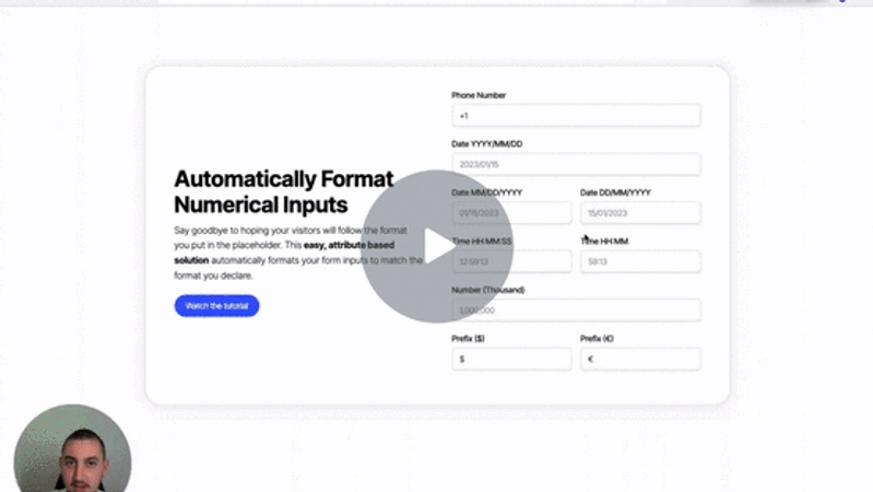 #33 - Formater automatiquement les entrées de formulaire