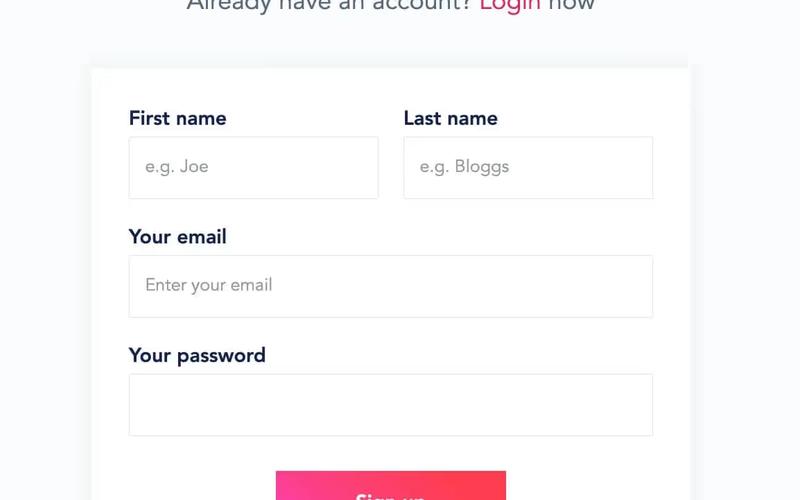 Fitness Signup