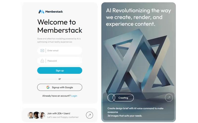Bento Grid Sign Up Form