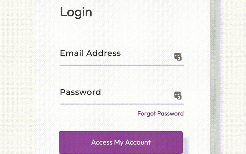 Membership Login Label Animation
