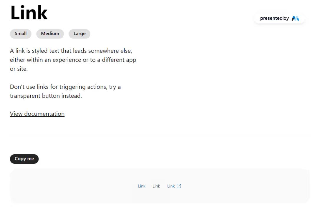 Microsoft Link Component