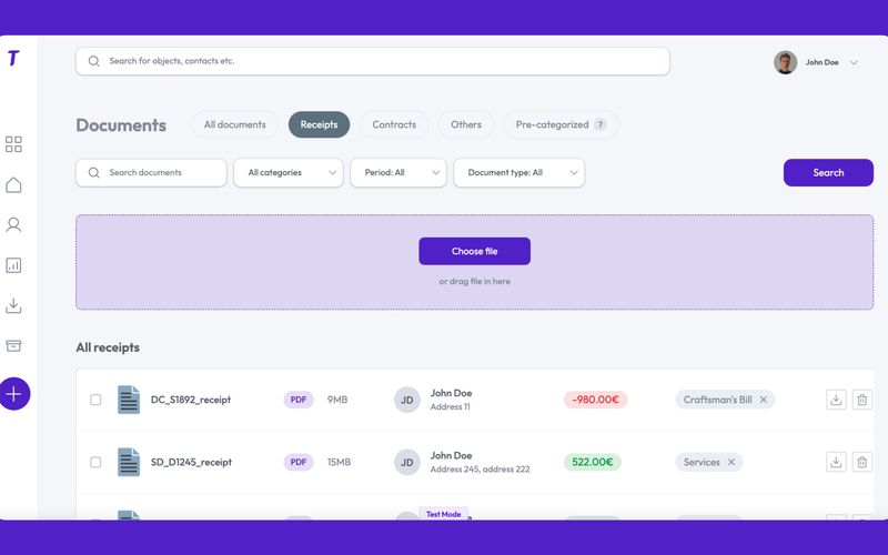 Document Management Dashboard