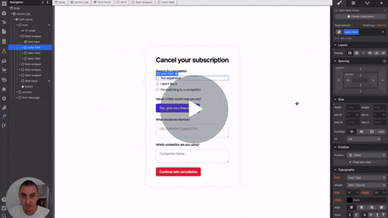 #64 - Logique du formulaire radio