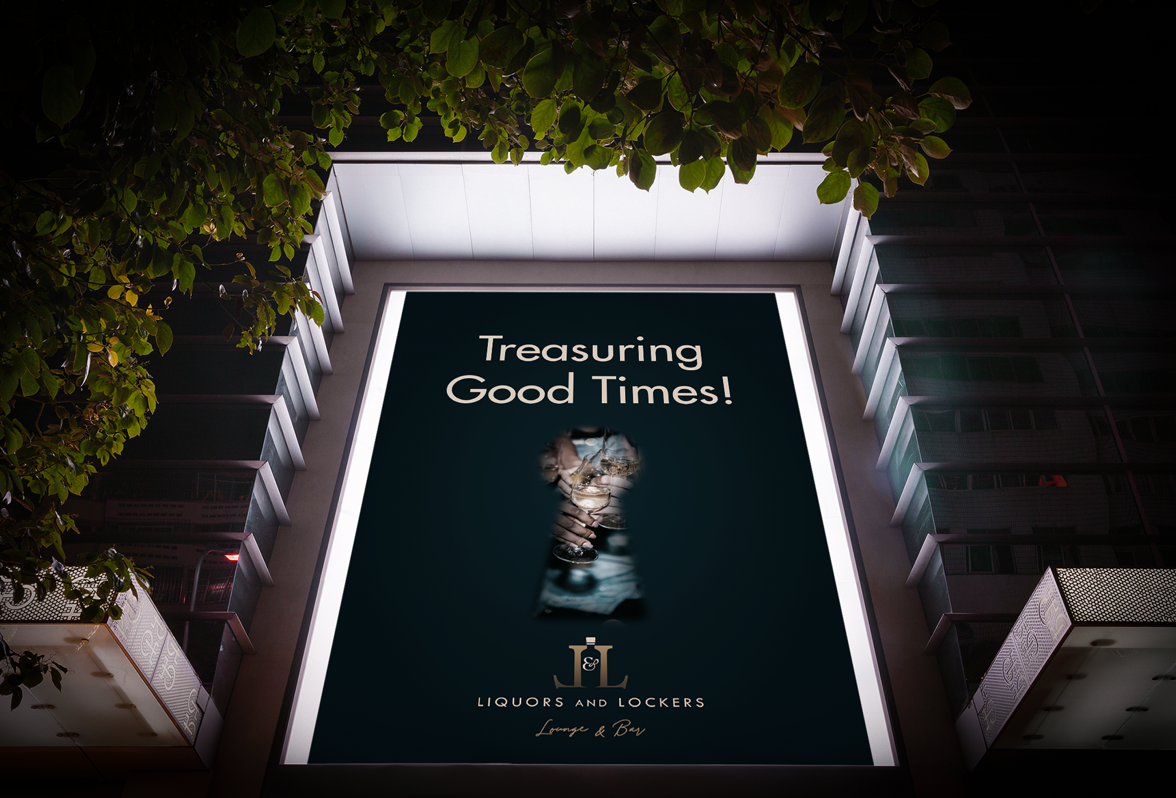 L&L | Brand Identity for a Locker-First Luxury Bar Experience in Pune