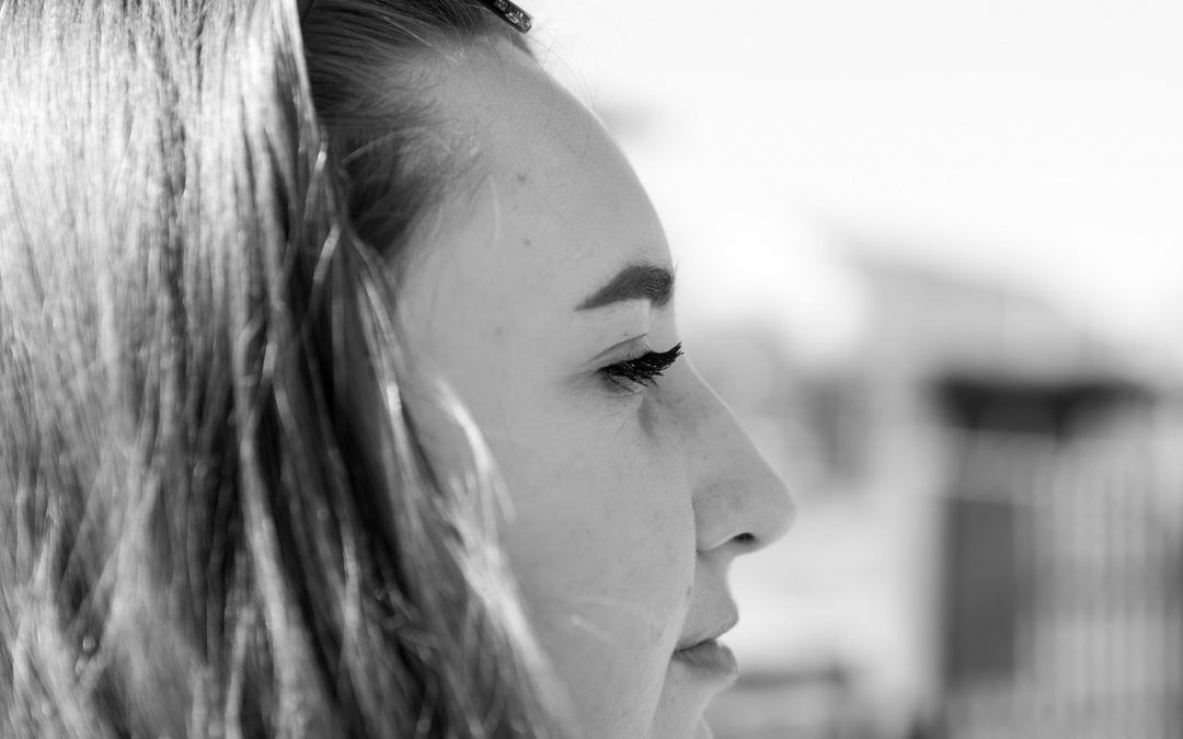 Gesicht einer Frau m Profil