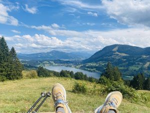 Ausblick in die Nagelflukette als Sinnbild für eine Auszeit
