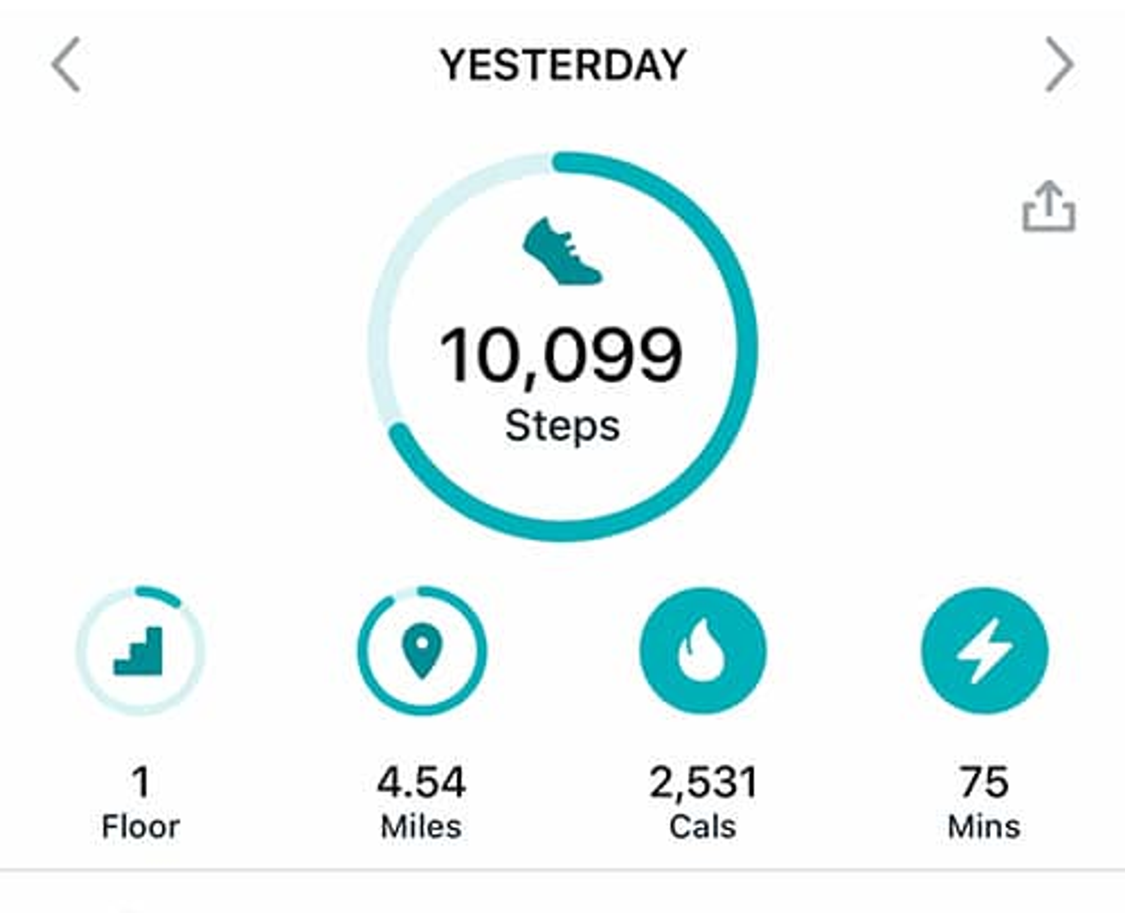 FitBit's gamification system