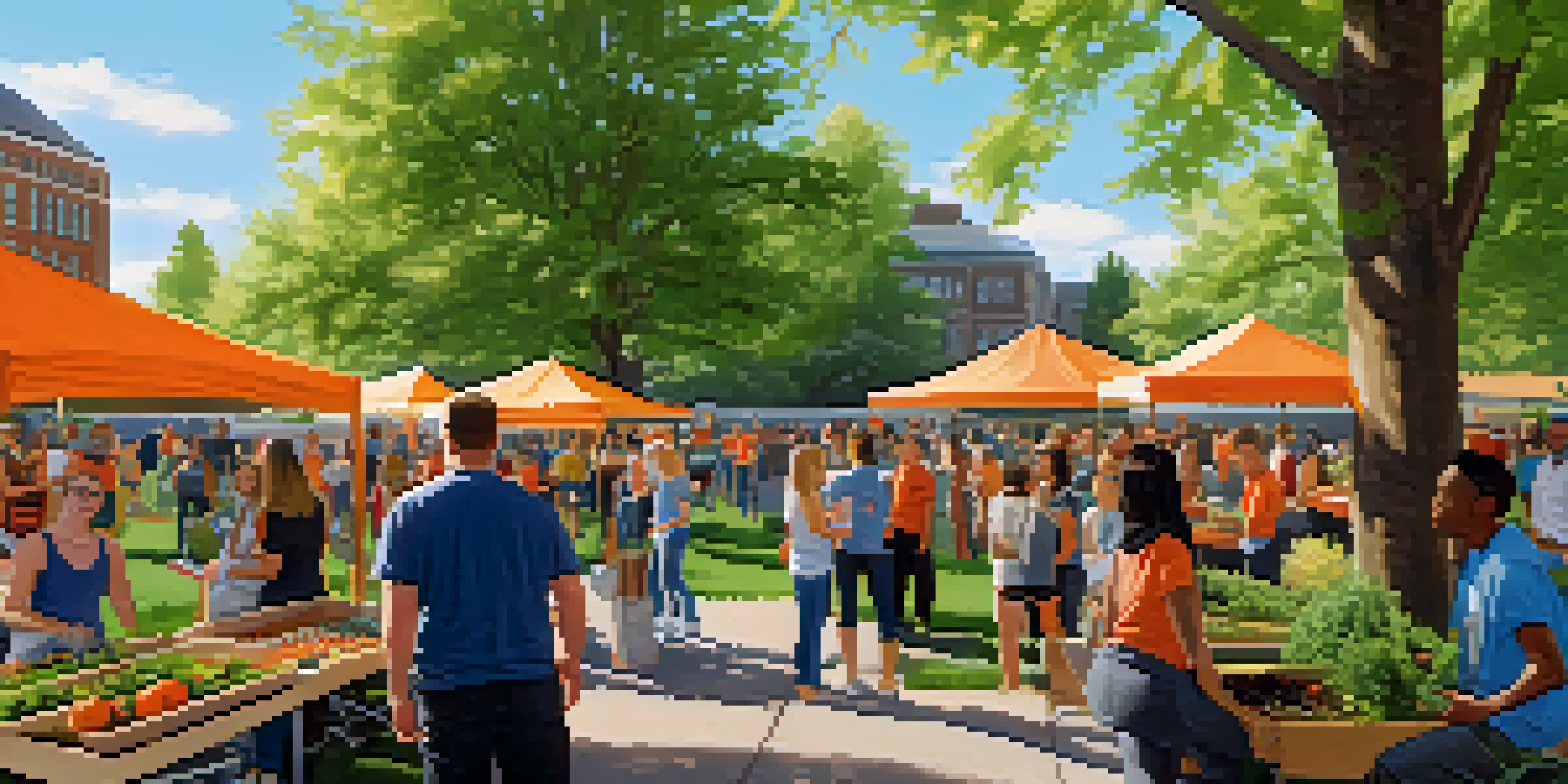 A lively outdoor event at Oregon State University with diverse participants engaging in community activities under bright sunlight.