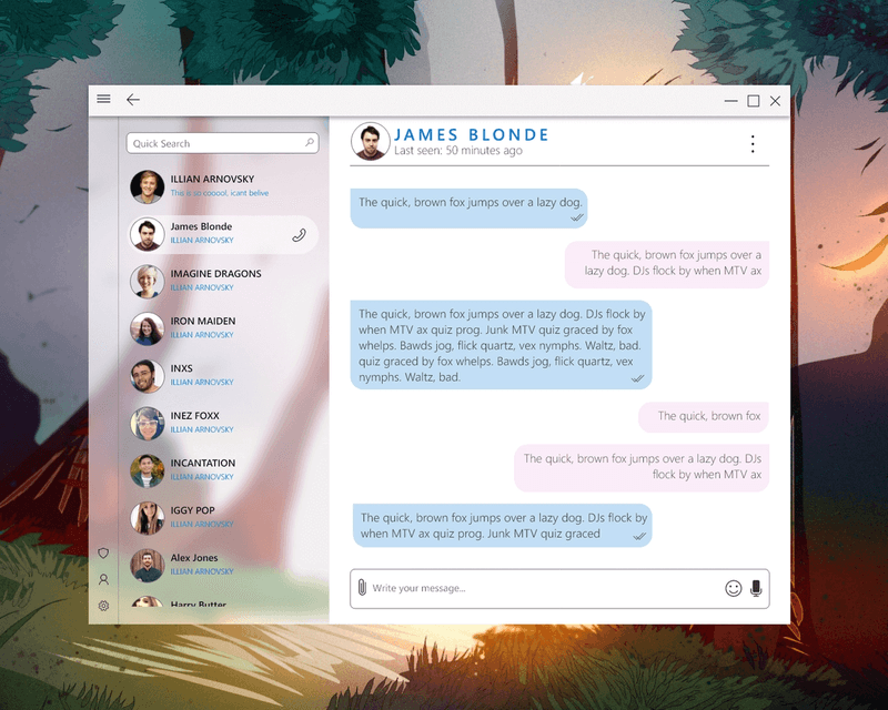 Download Telegram Client Mockup Iomi