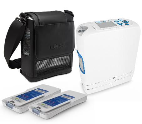 Inogen Rove 6 Portable Oxygen Concentrator with Two 6hr Batteries