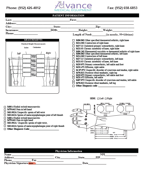 Minneapolis & St. Paul Leg and Arm Bracing Referrals