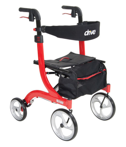 Rollator - Drive Nitro Red