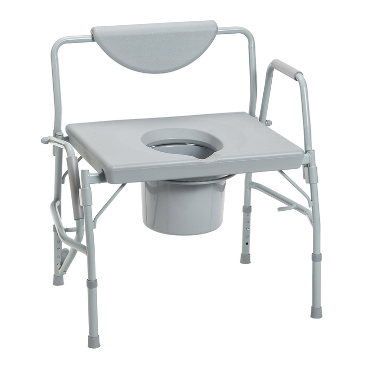 Deluxe Heavy Duty Drop-Arm Commode (Up to 1000#)