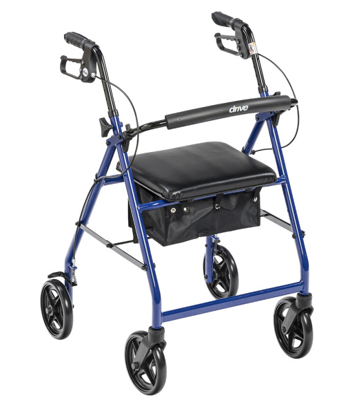 Rollator - Lightweight Aluminum with 6" Wheels