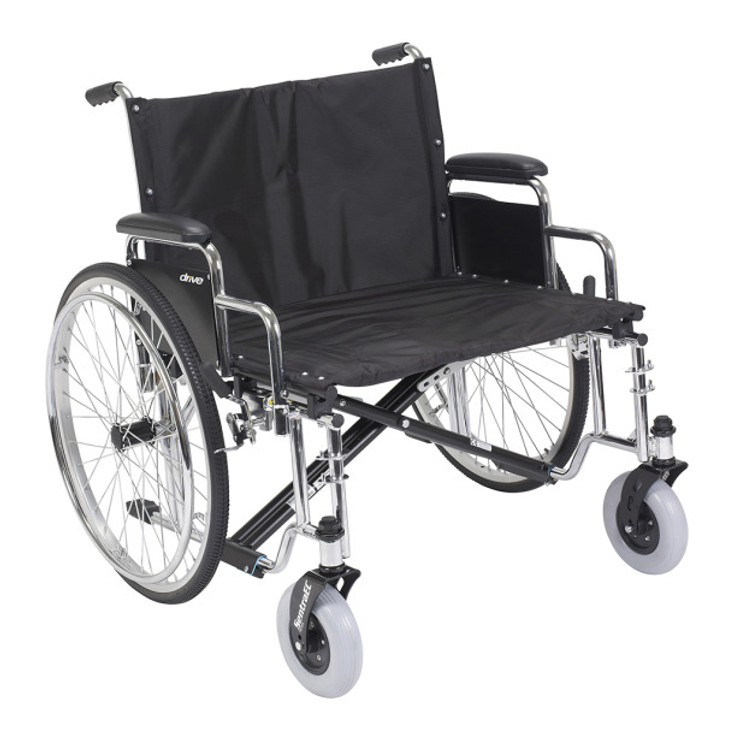 Manual Wheelchair - 700 lbs. Extra Heavy Duty (26",28",30")