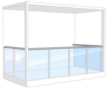 Parvekkeen lasikaide