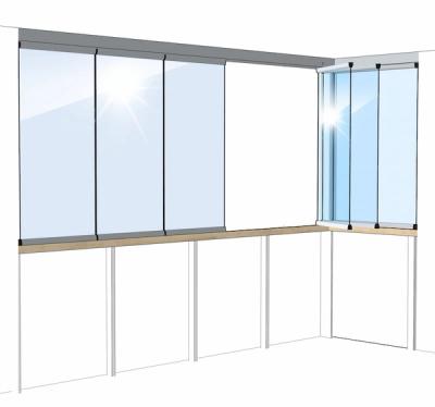 Kääntyvät parvekelasit