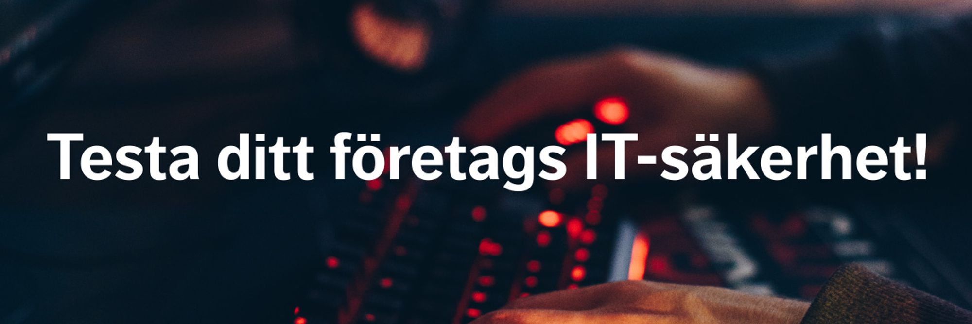 Testa ditt företags IT-äkerhet.