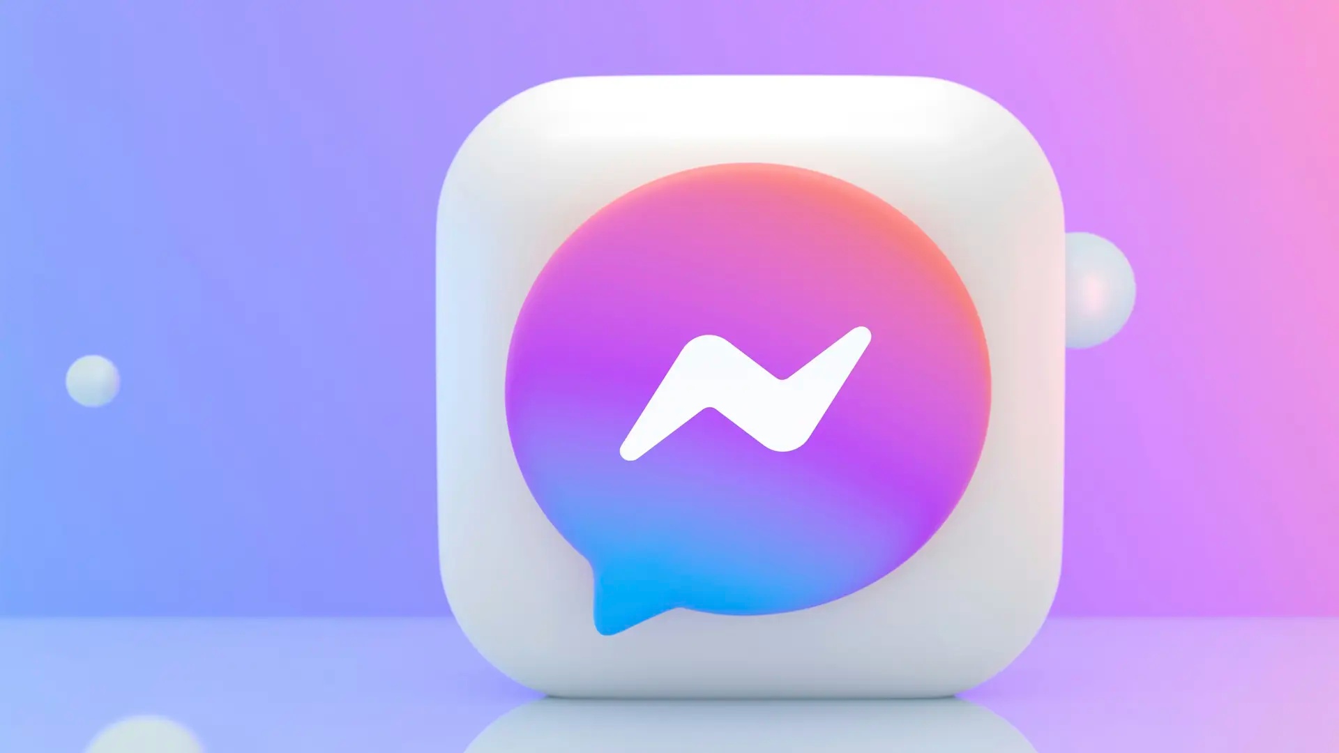 3d-rendering av Facebook Messenger-ikonen.