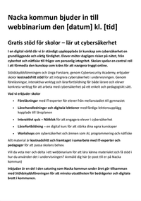 Webbinarium skolor