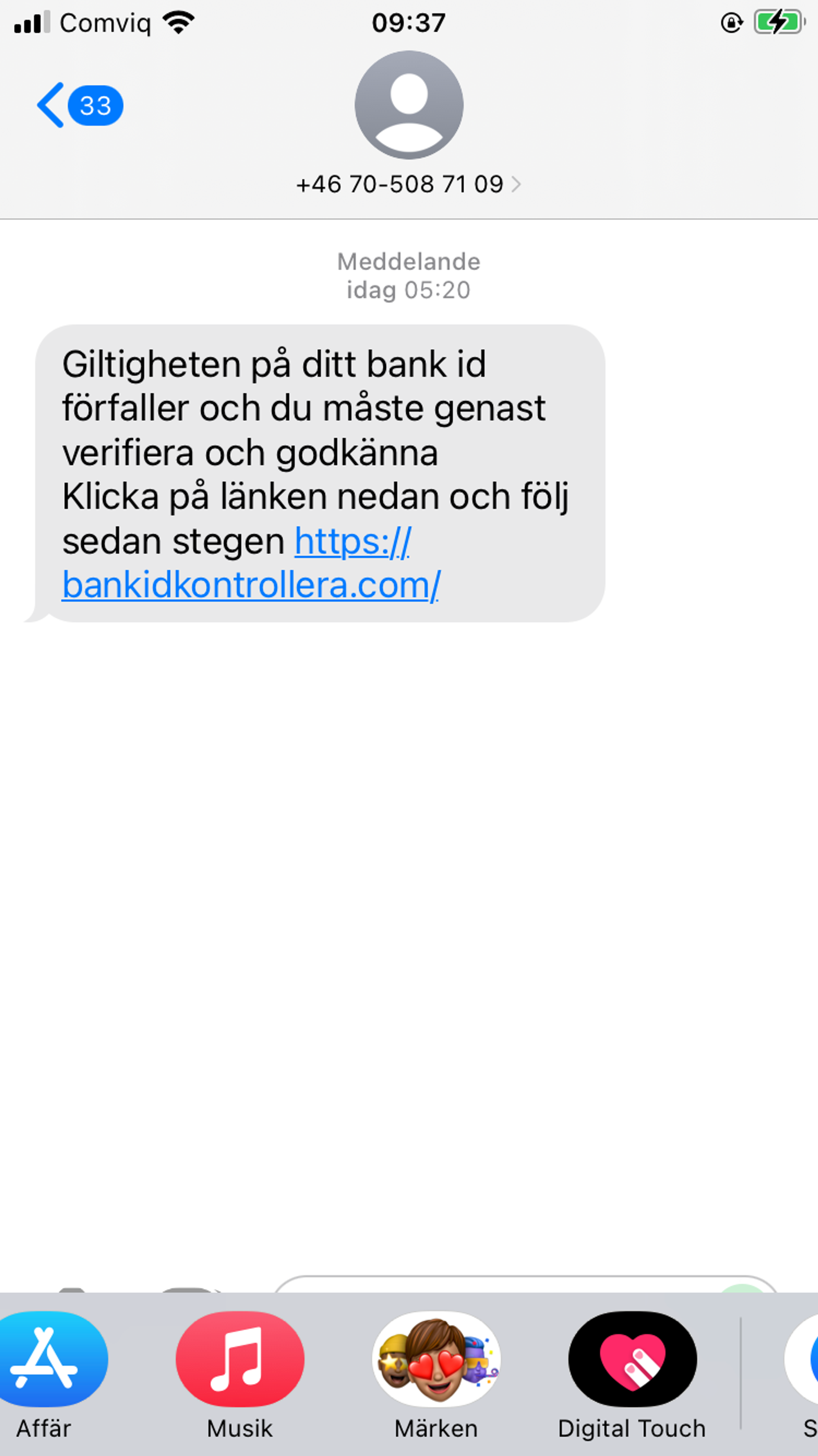 Se upp för bluff-sms