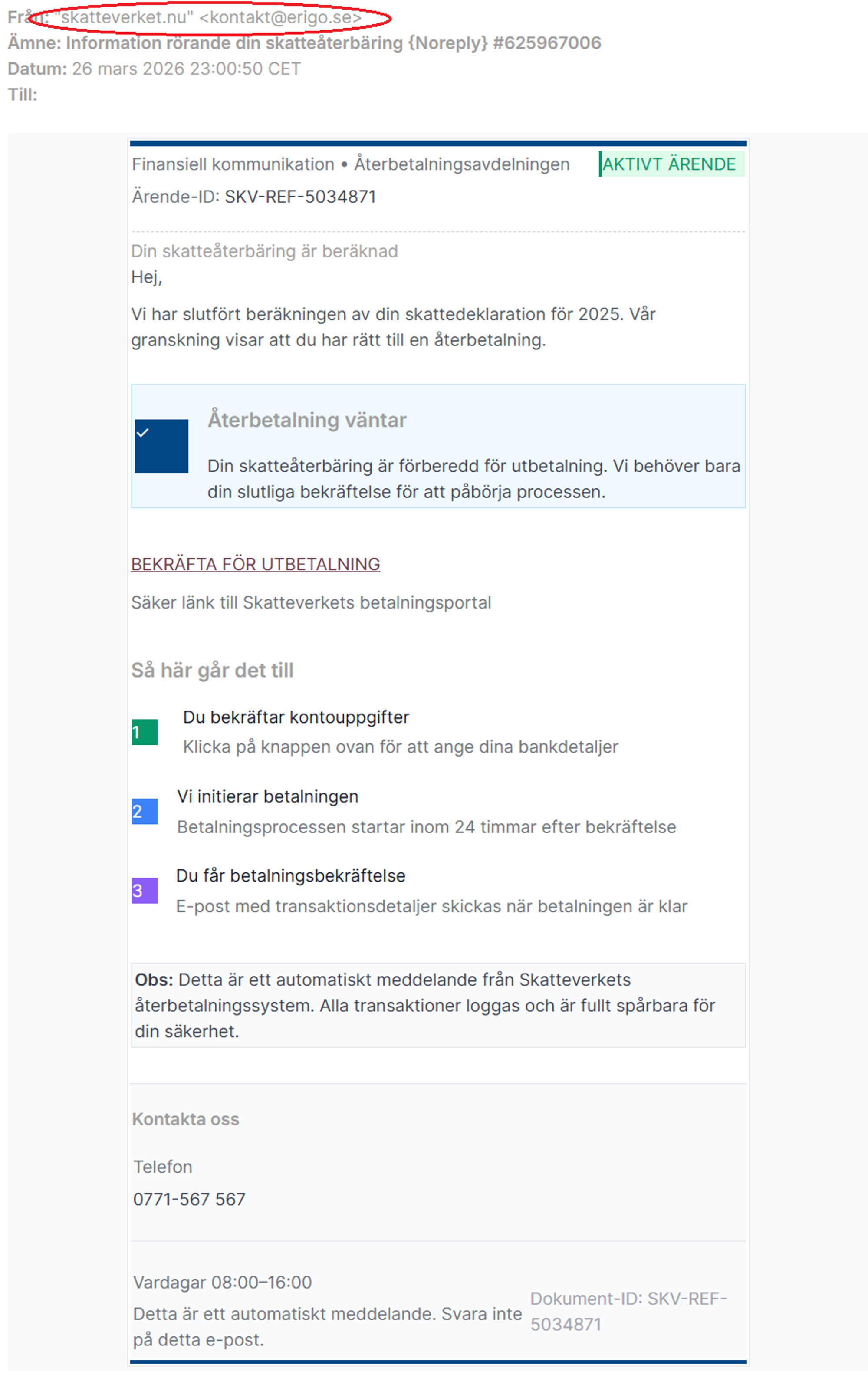 Varning för bedrägerier i deklarationstider
