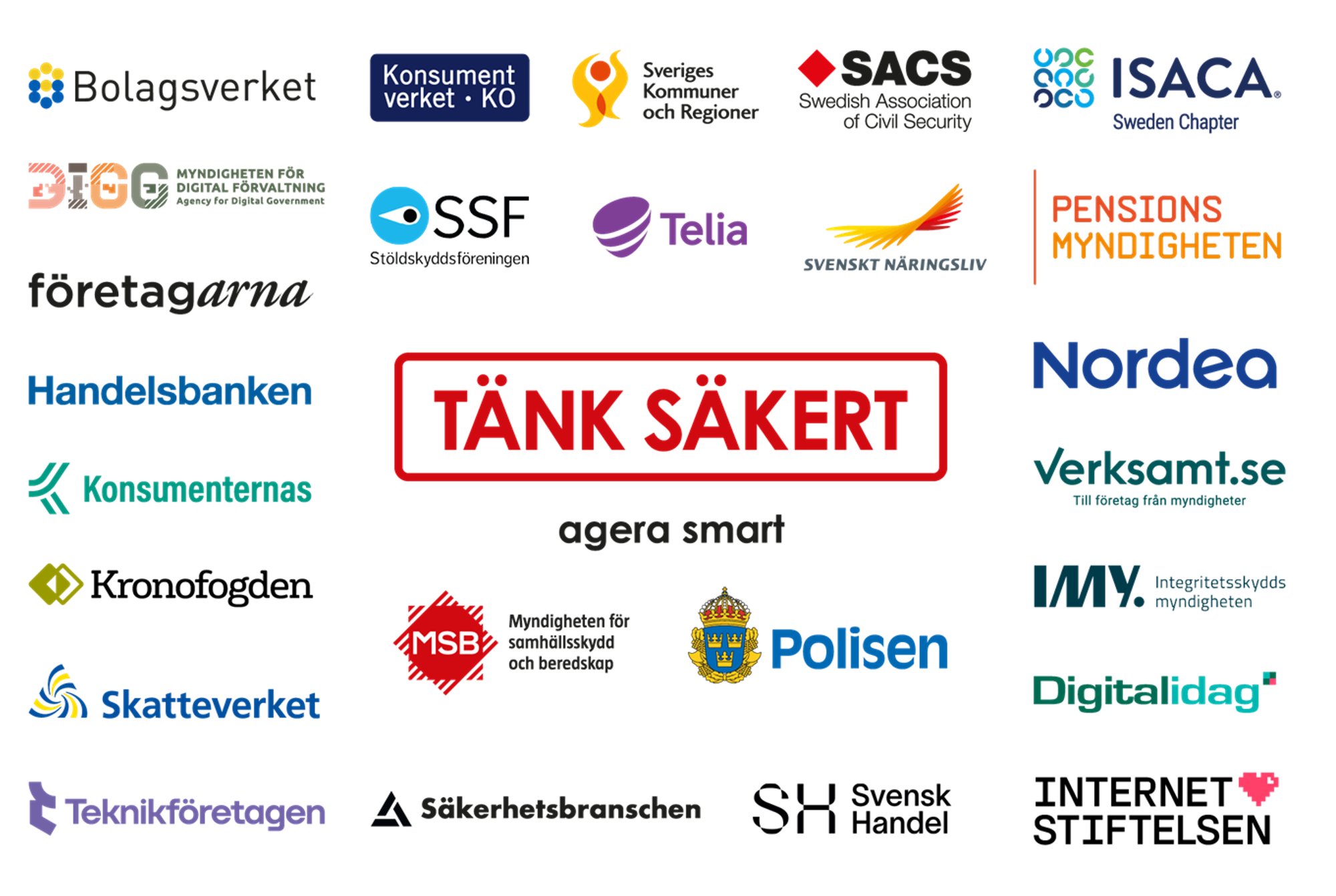 Tänk säkert kampanj med MSB och Polisen för att minska bedrägerier