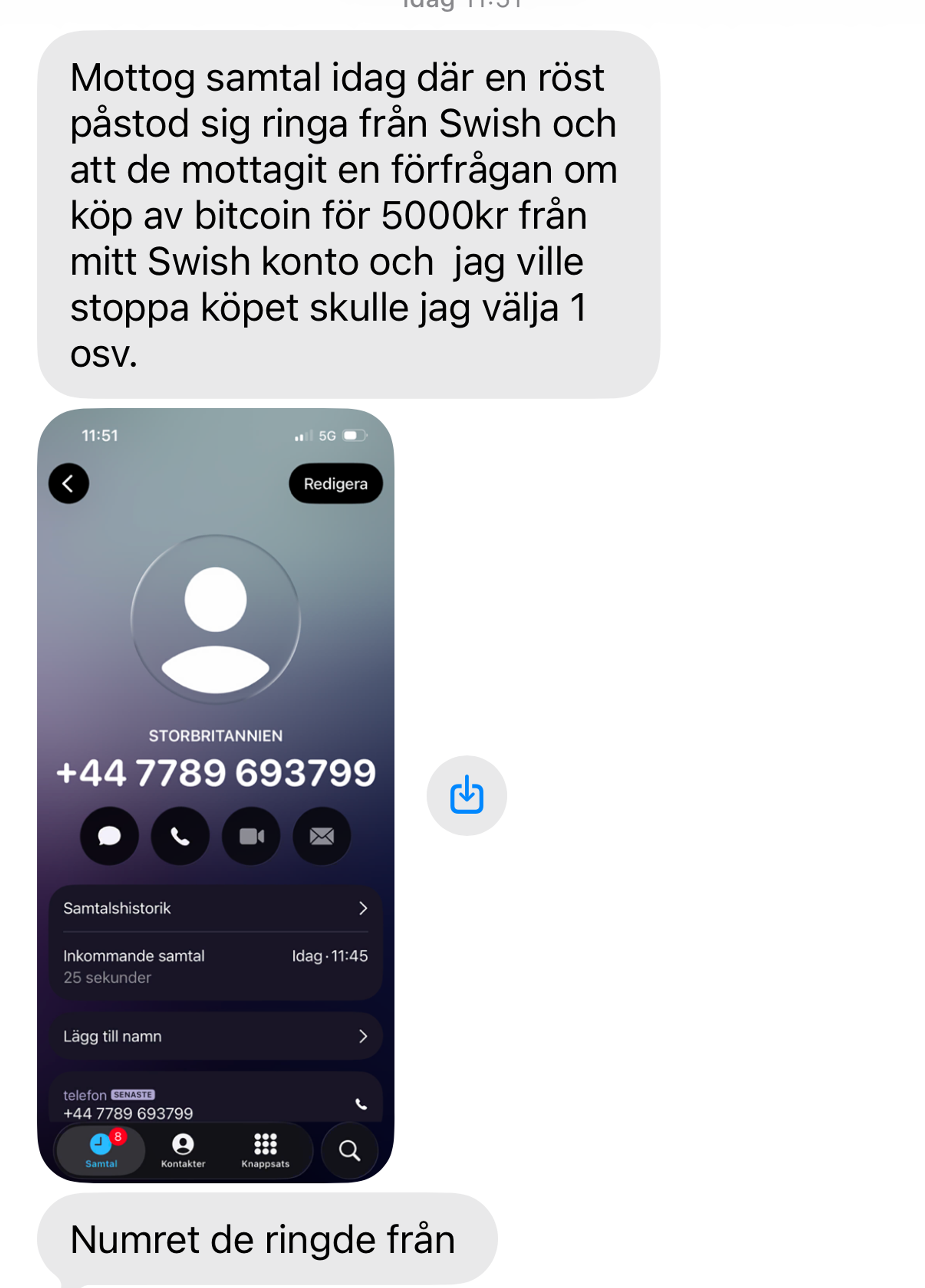 Just nu pågår telefonbedrägerier där uppringaren påstår sig ringa från Swish.