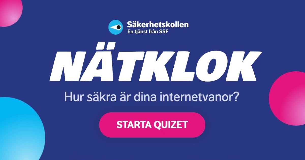 Bedrägeri eller ej? Bli nätklok med våra quiz!