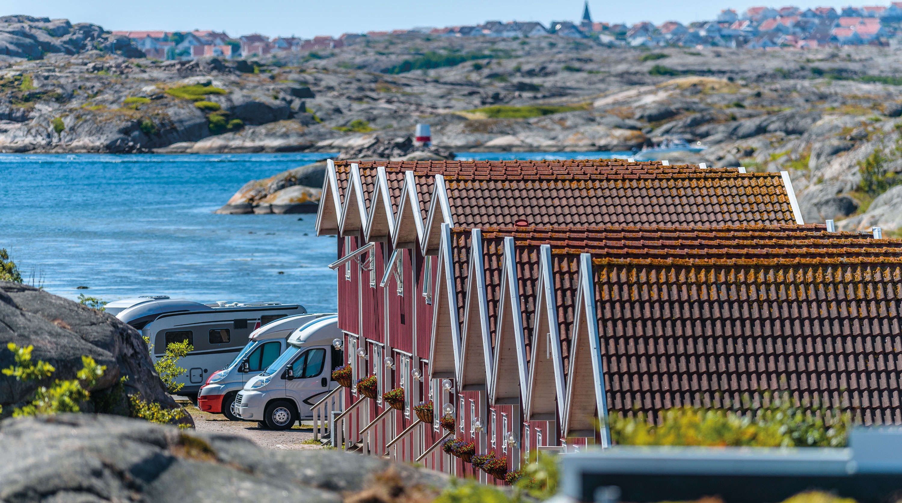 FirstCamp-stugor i Solvik.