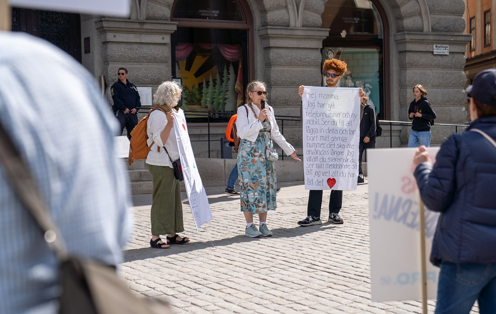 Demonstrationen på Mynttorget. Foto: Rasmus Thuritz