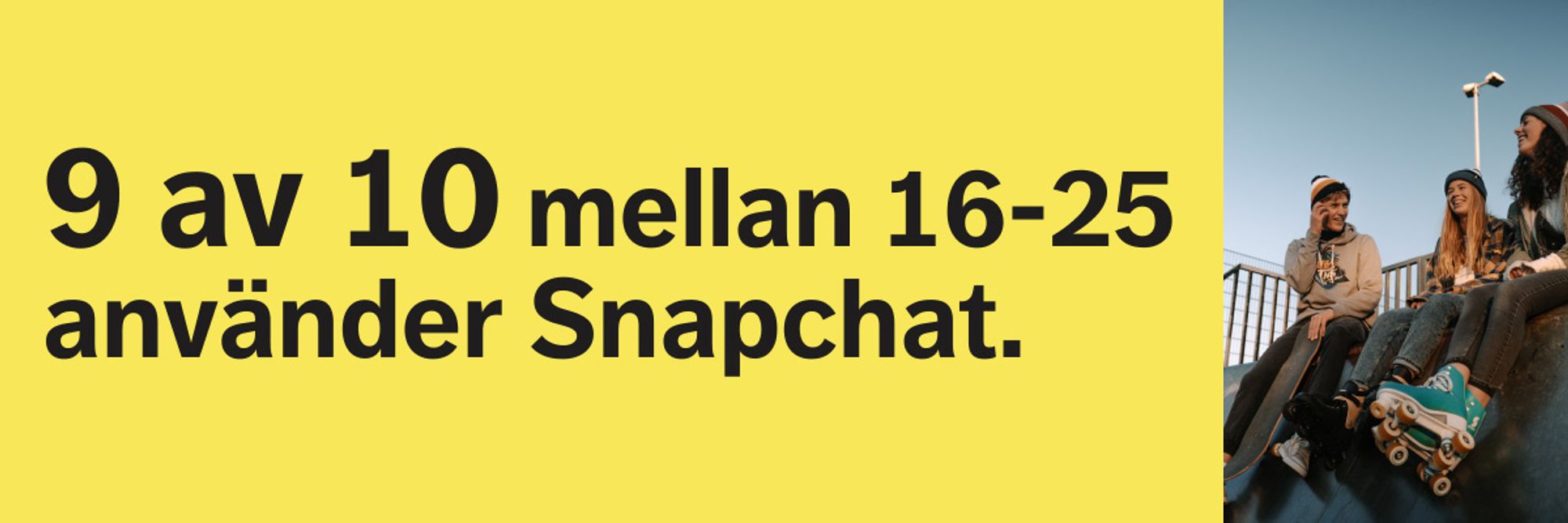 Unga mellan 16 till 25 använder Snapchat