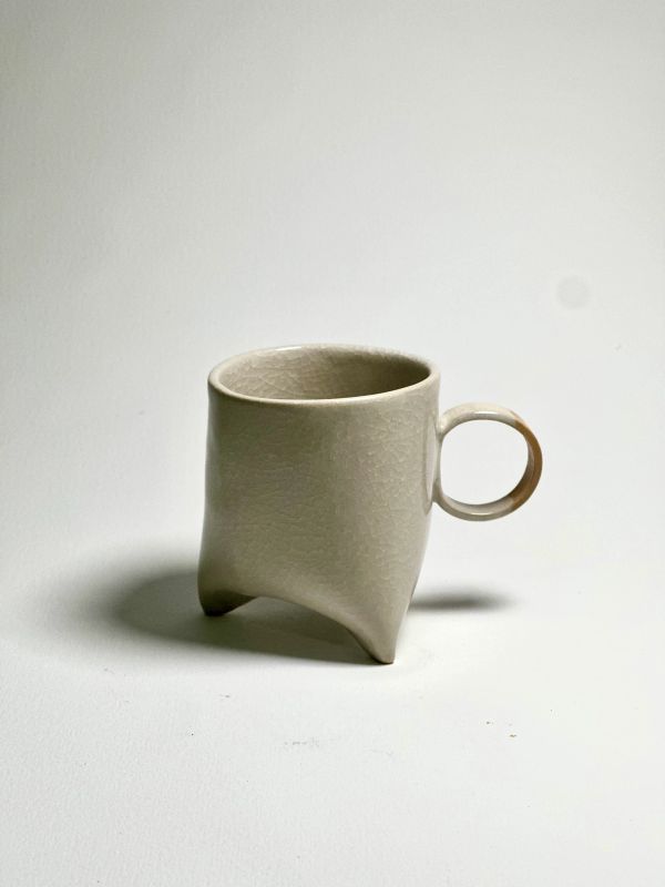 Cream Tripod Mug