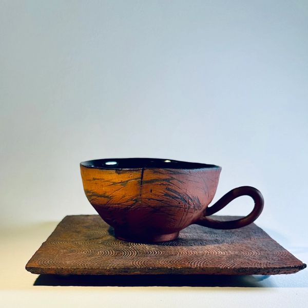 Rustic Tea Cup — Amber