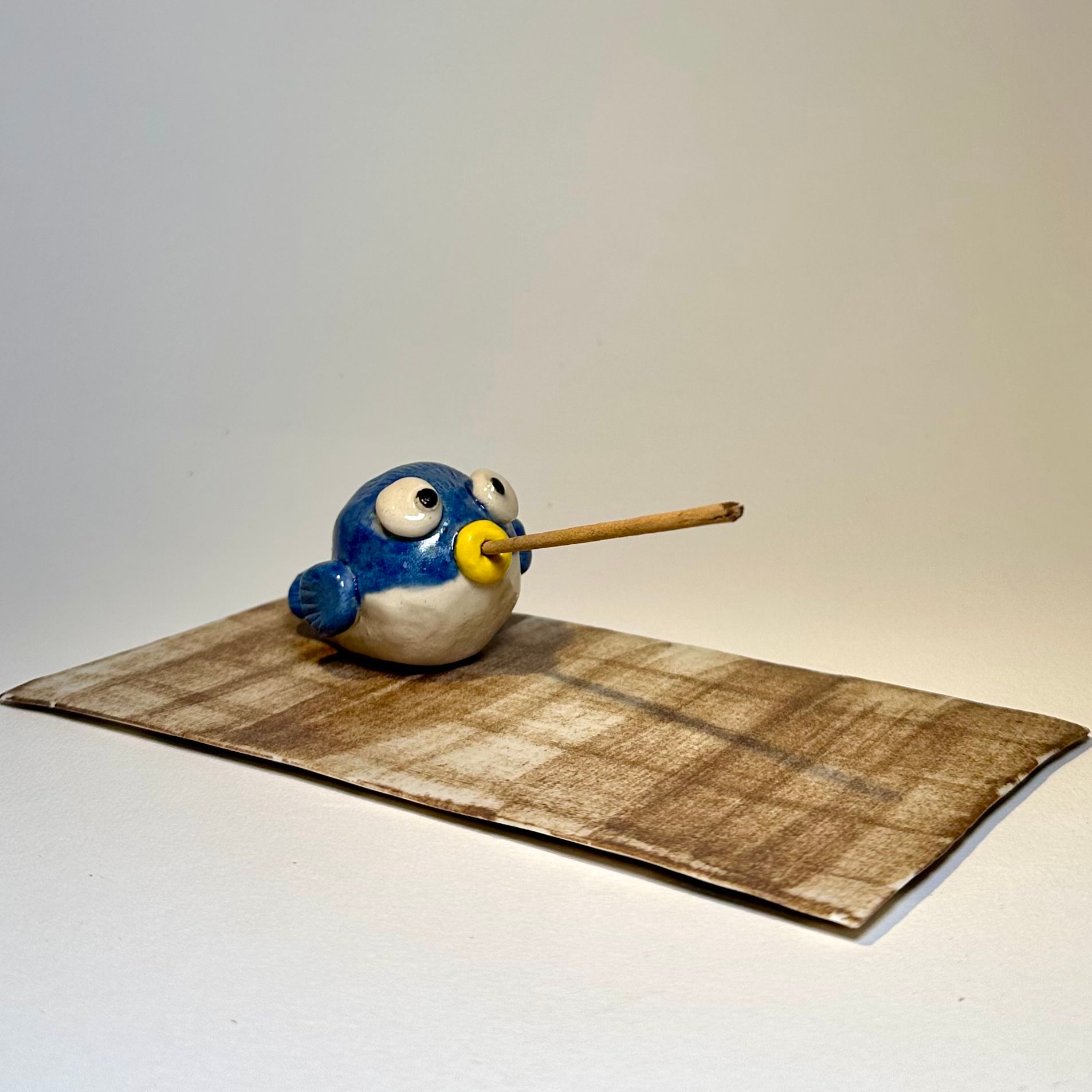 Blue Bird Incense Holder