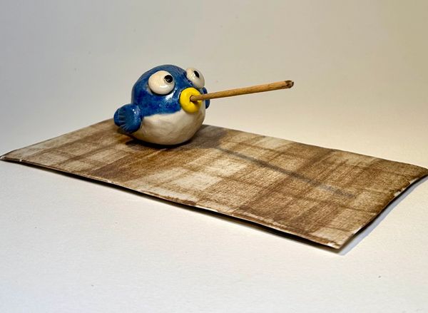 Blue Bird Incense Holder
